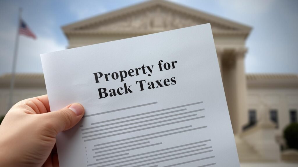 how to buy property for back taxes