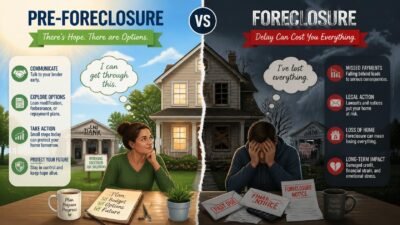 pre foreclosure vs foreclosure